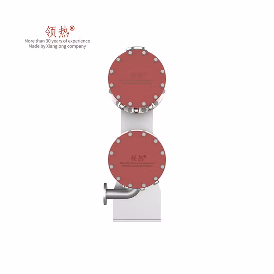 Calentador en línea de proceso de circulación de oleoducto lubricante horizontal para uso industrial